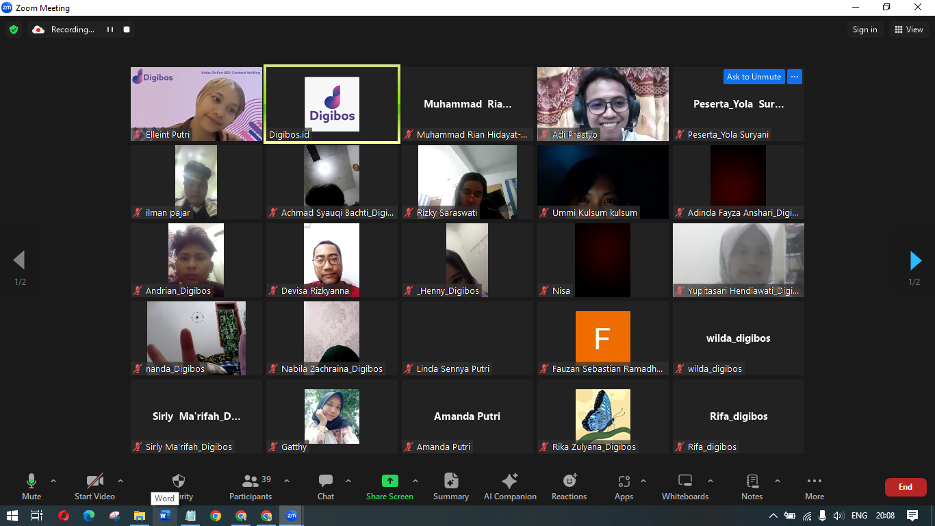 Kelas Reguler Online SEO